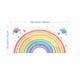 thumbnail image 5 of Advancent Wall Sticker Cartoon Rainbow Hand-Painted Self-adhesive Beautify Home Wallpaper Kids Art Child Living-Room Decals Nursery Type3, 5 of 6