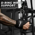 thumbnail image 3 of Weight Lifting Straps with With Cuffed D Ring, Heavy Duty Thyick Comfortable Lifting Straps, Secure Fit, Enhanced Grip, Straps for Weightlifting & Gym Training,Black, 3 of 8