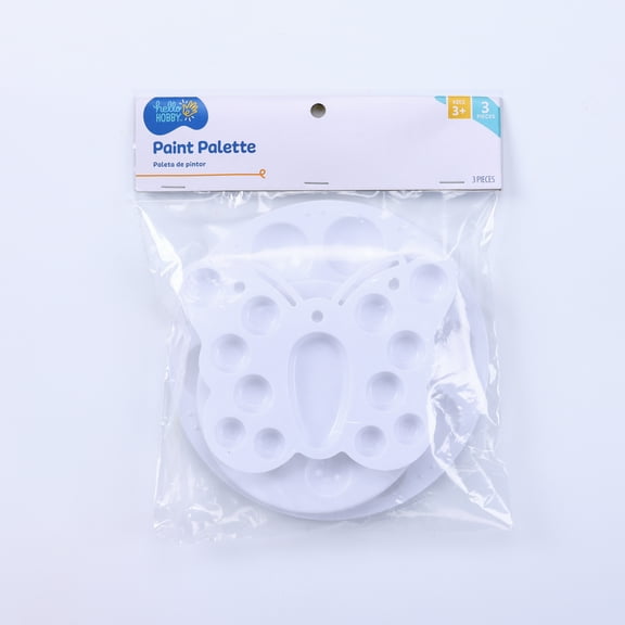 Hello Hobby Art Paint Palettes Plastic, 3pk