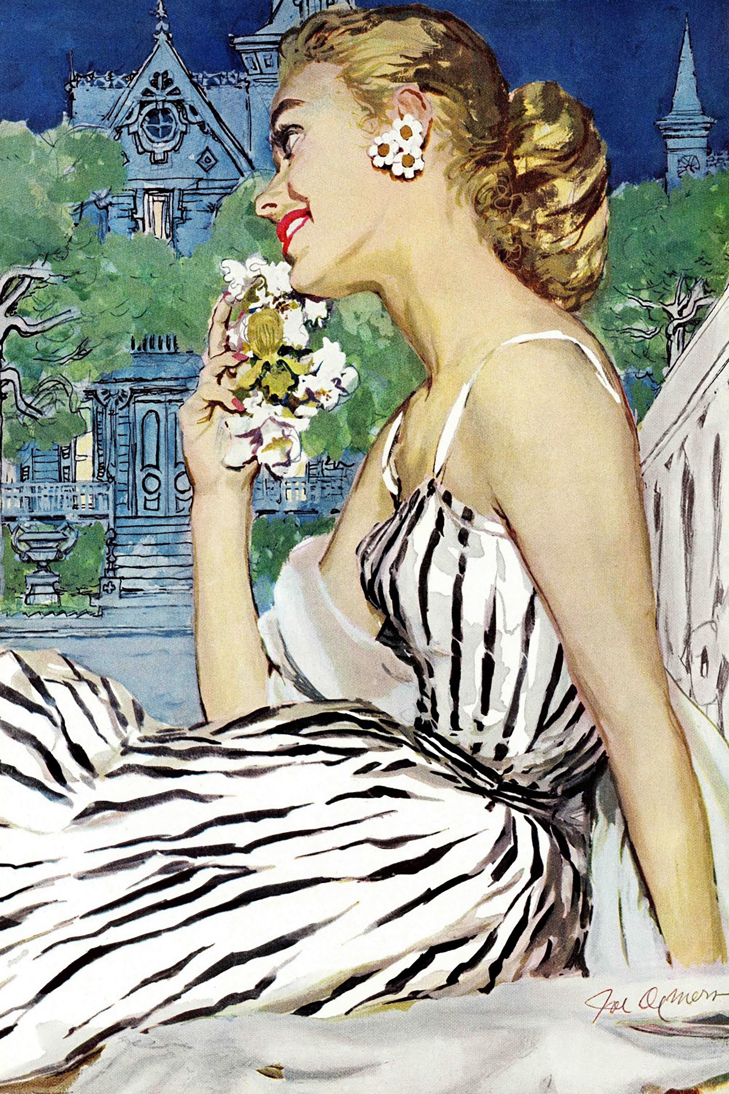 "Walk to the Dance" Painting Print on Wrapped Canvas