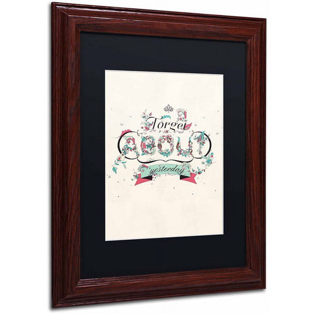 Trademark Fine Art "A New Day" Canvas Art by Kavan & Co Black Matte, Wood Frame