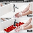 thumbnail image 5 of Coolnut Christmas Star 2PCS Kitchen Faucet Mats, Bathroom Faucet Mat Sink Kitchen Faucet Sinkmat Faucet Splash Catcher Faucet Mat Dish Drying Mat Sink Mat for Kitchen Sink 14x5in, 5 of 7