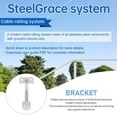 thumbnail image 3 of 2pcs Stainless Steel Handrail Wall Mounted Bracket Support Glass Support, 3 of 8
