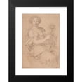 thumbnail image 2 of Hendrik Krock 11x14 Black Modern Framed Museum Art Print Titled - Lyre -Gaming Muse (Erato) (1671 - 1738), 2 of 5