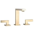 thumbnail image 4 of Fine Fixtures Square Bathroom Faucet, 8" Spread, Satin Brass, 4 of 6