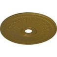 thumbnail image 3 of 29 1/8"OD x 3 5/8"ID x 1"P Oakleaf Ceiling Medallion (Fits Canopies up to 6 1/4"), Hand-Painted Gold, 3 of 6