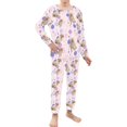 thumbnail image 2 of DISNIMO Purple Polka Dot Labrador Pajamas Set Kids 2 Piece Pajama Set Girls Pjs Size 3-4 Soft Pj Set Long Sleeve and Pants for kids Pjs Sets Girls Kids Sleep Set Girls Sleepwear Set Kids, 2 of 7