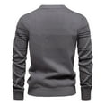 thumbnail image 6 of Feancey Mens Lightweight Sweaters Soft Crewneck Knit Pullover Regular Fit Casual Knitted Jumper Tops 2025 Fall Thin Fashion Sweater Shirts Back to School Prime Sales Dark Gray XL, 6 of 6