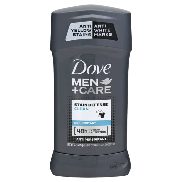 Dove Men+Care Stain Defense Antiperspirant Deodorant Stick Clean 2.7 oz