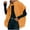 Orange, variant on Mevxay Womens Fleece Vest Sleeveless Fuzzy Sherpa Jackets Button Down Oversized Casual Drop Shoulder Fall Winter Coats Brown XL