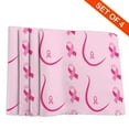 thumbnail image 4 of DouZhe Polyester Placemats Set of 4, Breast cancer awareness Pink Ribbon Pattern Heat Resistant Place Mats for Dining Table, 12" x 18", 4 of 7
