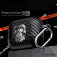 thumbnail image 2 of Fiber Patterns Case for AirPods Pro 2, Rugged Shockproof Cover for Airpods Pro 2nd Generation 2022 with Skull Switch and Carabiner, 2 of 5