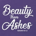 thumbnail image 5 of Wild Bobby Beauty From Ashes Isaiah 61:3 Inspirational/Christian Women Tri-Blend Racerback Tank Top, Purple Rush, Small, 5 of 5