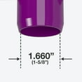 thumbnail image 6 of FORMUFIT PVC Fitting, 4-Way Tee Side Outlet , Furniture Grade, 1-1/4" Size, Purple, 4-Pack (F1144WT-PU-4), 6 of 7
