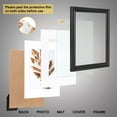 thumbnail image 4 of FungYuan 2PACK 8x10 Wood Picture Frame , Display Photo 8x10 Matted to 5x7 Wall Frame, Black, 4 of 5
