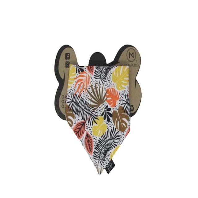 Pañuelo para Mascota Mi Pañuelo Doble Vista Hoja Talla M