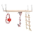 thumbnail image 1 of Bird Cage Accessory,Bird Suspension Bridge Wooden Bird Suspension Bridge Parrots Hanging Ladder Effortless Installation, 1 of 14