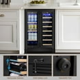 thumbnail image 7 of 24" Wine and Beverage Refrigerator 20 Bottle 60 Can Dual Zone Built-In/Freestanding Classic Beverage Wine Cooler, 7 of 7