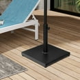 thumbnail image 4 of Pellebant 40 lbs Cement-Filled Square Umbrella Base Heavy Duty Patio Market Umbrella Stand, Black, 4 of 9