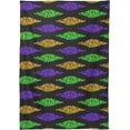 thumbnail image 2 of Coolnut Mardi Gras Rectangle Tablecloth Spill-Proof Polyester Table Cloth Table Cover for Kitchen Dining Picnic Holiday Party Decoration, 54"x72", 2 of 7