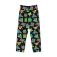 thumbnail image 4 of Xecao Geometric Dinosaur Men's Straight Lounge Pajama Pants: The Ultimate in Comfortable Sleepwear, 4 of 9