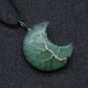 thumbnail image 2 of Colgante HUOGUO con luna de aventurina verde amatista, 2 of 2