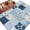 Blue, variant on Area Rug 2 x 3 Ft, Boho Purple Flowers Indoor Accent Bathroom Rugs for Kitchen/Laundry Room, Spring Floral Botanical Patchwork Vintage Washable Non-Slip Runner Floor Mat for Entryway, Living Room