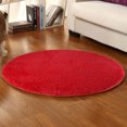 thumbnail image 6 of Clearance! CICRKHB Carpet Clearance 80cm Soft Coral Velvet Round Rug Anti-Skid Doormat Carpet Bath Living Room Rug, 6 of 8