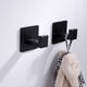 thumbnail image 3 of Robe Albornoz gancho de pared Cocina montada en la pared Closet Baño Baño Perchas Ropa Bolso Colgante Soporte Soporte Black 2 piezas Scienceny HA010231-03B, 3 of 6