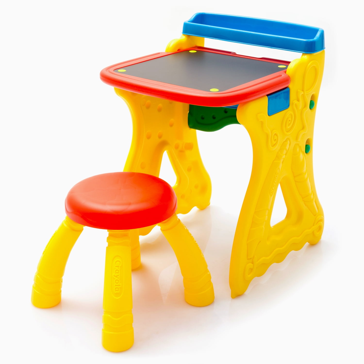 Crayola Play 'N Fold Art Studio Easel Desk & Chair Set for Kids Room