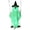 Green Lights, variant on Halloween Swing Ghost Hanging Decor, 47" White Tulle Spooky Ornament with Wooden Swing Stand, Indoor Outdoor Porch Window Spooky Ghost Prop