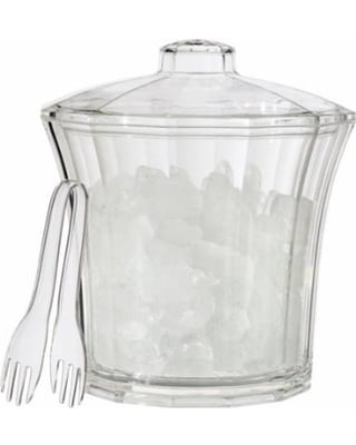 White Square Ice Bucket 8 Pint