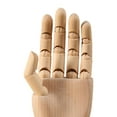 thumbnail image 6 of yotijay Wooden Hand Mannequin Artist Manikin Hand Ornament, Multiple Uses, Movable Joint Large, 6 of 9