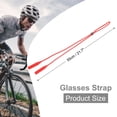 thumbnail image 2 of Uxcell 2 Pcs Sangle de Lunettes Réglable en Silicone pour Hommes Femmes, Rouge, 2 of 7