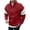 Red-b, variant on Men's Autumn And Winter Long Sleeved Fleece Lined Outdoor Casual Half Zip Hoodless Top