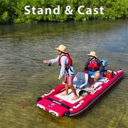Sea Eagle FastCat12 Catamaran 2-4 Person Inflatable Boat-Rigid, High-Pressure, All-Drop Stitch, Easy Setup, Self-Bailing- Deluxe Package