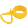 thumbnail image 4 of Soporte para pelota de golf de silicona, cubierta protectora suave, resistente a caídas, llavero de cintura, soporte para mochila, color amarillo, 4 of 10