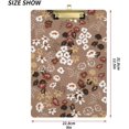 thumbnail image 3 of 12.5"x9" Blossom Flowers Clipboards, Standard A4 Letter Size Nursing Clipboard with Low Profile Metal Clip Decorative Clip Board for Office Supplies,Silver, 3 of 7