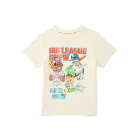 Big League Chew Boys Graphic Tee with Short Sleeves, Sizes 4-18