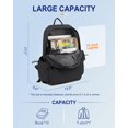 thumbnail image 2 of Mochila UPPACK de nailon negro impermeable para mujeres y hombres, 2 of 6
