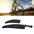 thumbnail image 4 of Bicycle Mudguard, Thickened Widened Wear Resistance Bicycle Front Rear Mudguard 1Set  For 26 Inch Front And Rear Wheels For 22 Inch Front And Rear Wheels Black, 4 of 8