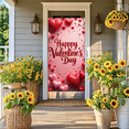 thumbnail image 6 of LUUFILx Valentine's Day Love Backdrop Cupid Heart Banner Wedding Party Decoration Celebration Photography Prop Romantic Background, 6 of 8