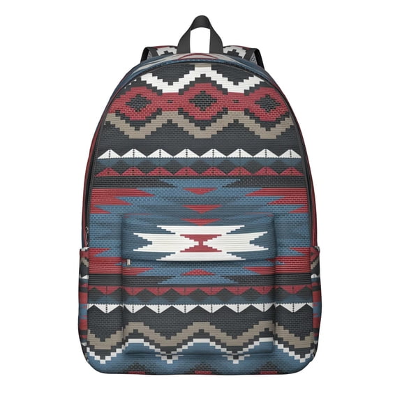 Boho Style Waterproof Backpack for Women, Floral Laptop Bookbag with Spacious Compartments, Ideal for School or Travel