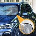 thumbnail image 4 of Foldable Car Windshield Sunshade UV Sun Visor Protector Blocks UV Rays Keeps Vehicle Cool 53x23.5 Inch Luxe Diamond Weave, 4 of 8