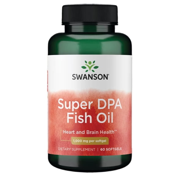 Swanson Super DPA Fish Oil Softgels, 1000 Mg, 60 Ct