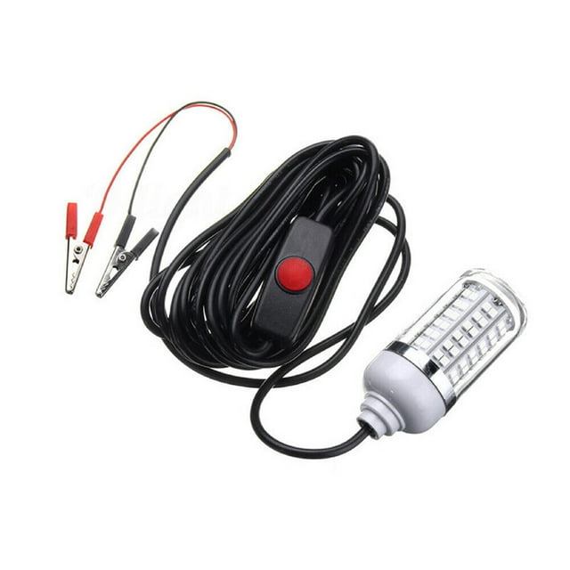 Fish Searchlight 12-24V LED Submersible Fishing Light Night Glow Fishing Finder Lamp