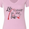 thumbnail image 4 of Inktastic Life is Better at the Lake Fishing Pole with Bobber Women's V-Neck T-Shirt, 4 of 5