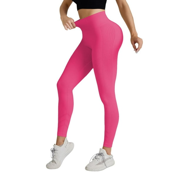 Pantalones de yoga de cintura alta para mujer que estilizan el abdomen: leggings con efecto scrunch en los glúteos, elásticos en cuatro direcciones, a prueba de sentadillas, nailon spandex transpir