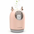 thumbnail image 1 of Lindo humidificador de ambiente con difusor de fragancia ultrasónico hidratante con luz LED de 7 colores, silencioso, apagado automático de 12 horas, USB, hogar, 300 ml, rosa Sailing Electrónica, 1 of 5
