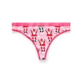 thumbnail image 6 of Packed Party Women's Candy Cane Giftable Christmas, 3-Pack, Thong Panties, Sizes S-XXL, 6 of 10